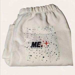 Melody Ehsani Cream Joggers with Speckled Pocket